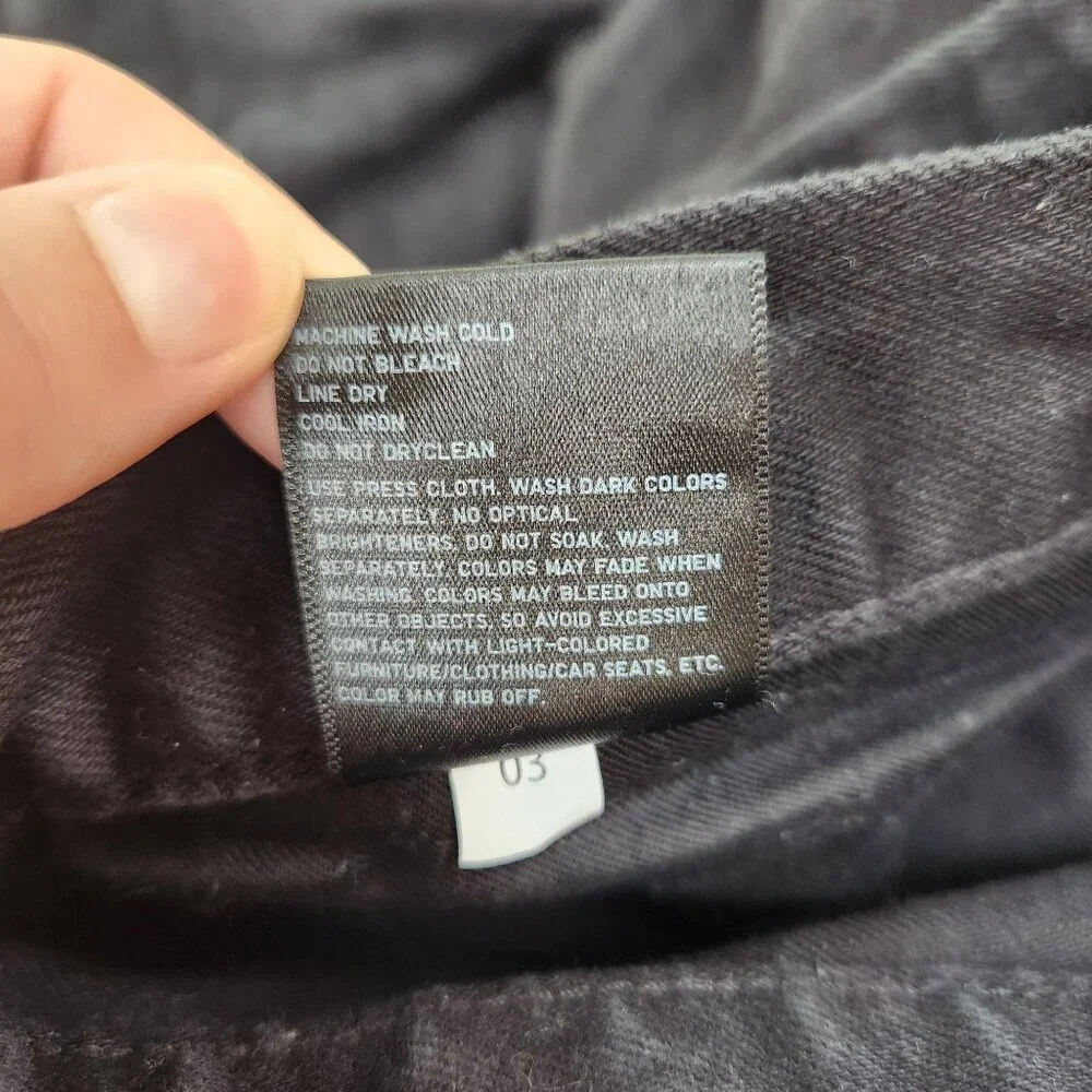 Uniqlo Men's Jeans Black Straight Leg Pants Classic Denim Size 34x34